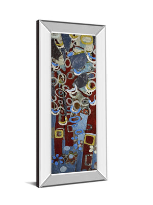 Cut Paper Trees I By Erin Mcgee Ferrell 18X42 Mirror Frame Print