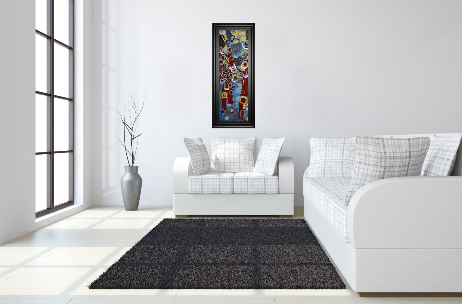 Cut Paper Trees I By Erin Mcgee Ferrell 18X42 Framed Print
