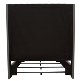 Camille Upholstered California King Panel Bed Grey