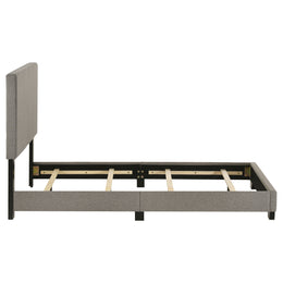 Dorian Fabric Upholstered Panel Bed Taupe