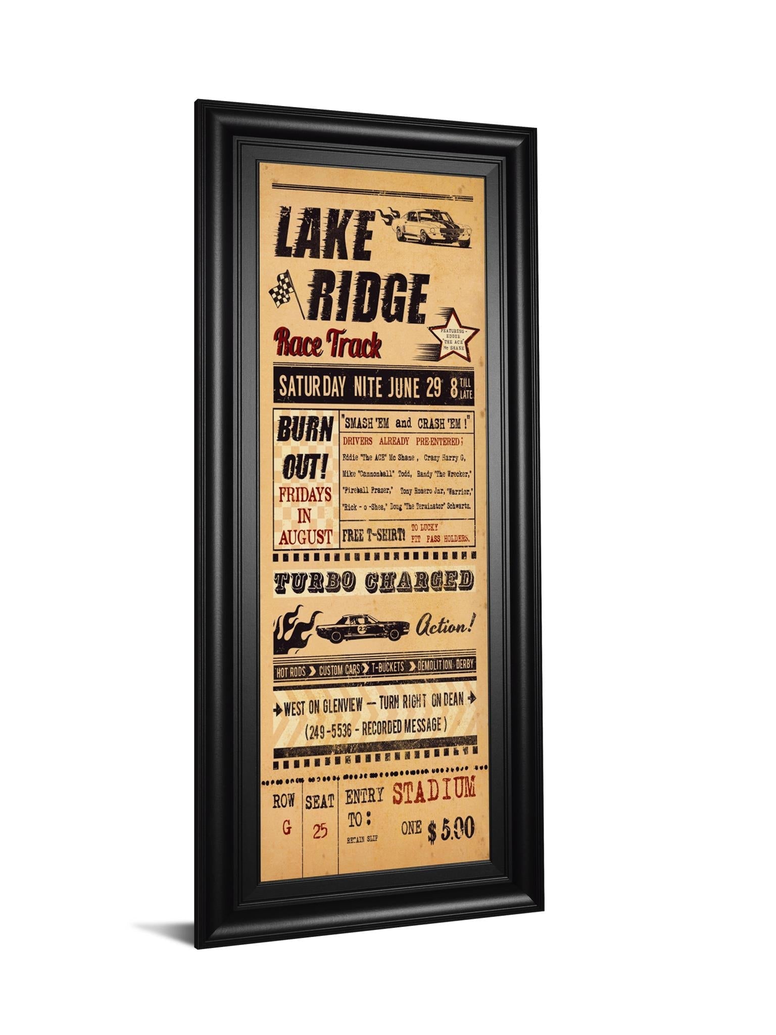 Lake Ridge By The Vintage Collection 18X42 Framed Print
