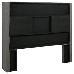Bancroft Upholstered California King Wingback Headboard Grey