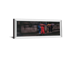 Down On The Street By Xavier Visa 18X42 Mirror Frame Print