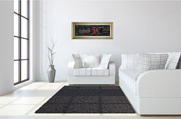 Down On The Street By Xavier Visa 18X42 Framed Print