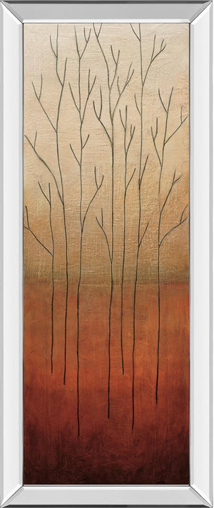Branch Rouge Ii By Eve 18X42 Mirror Frame Print