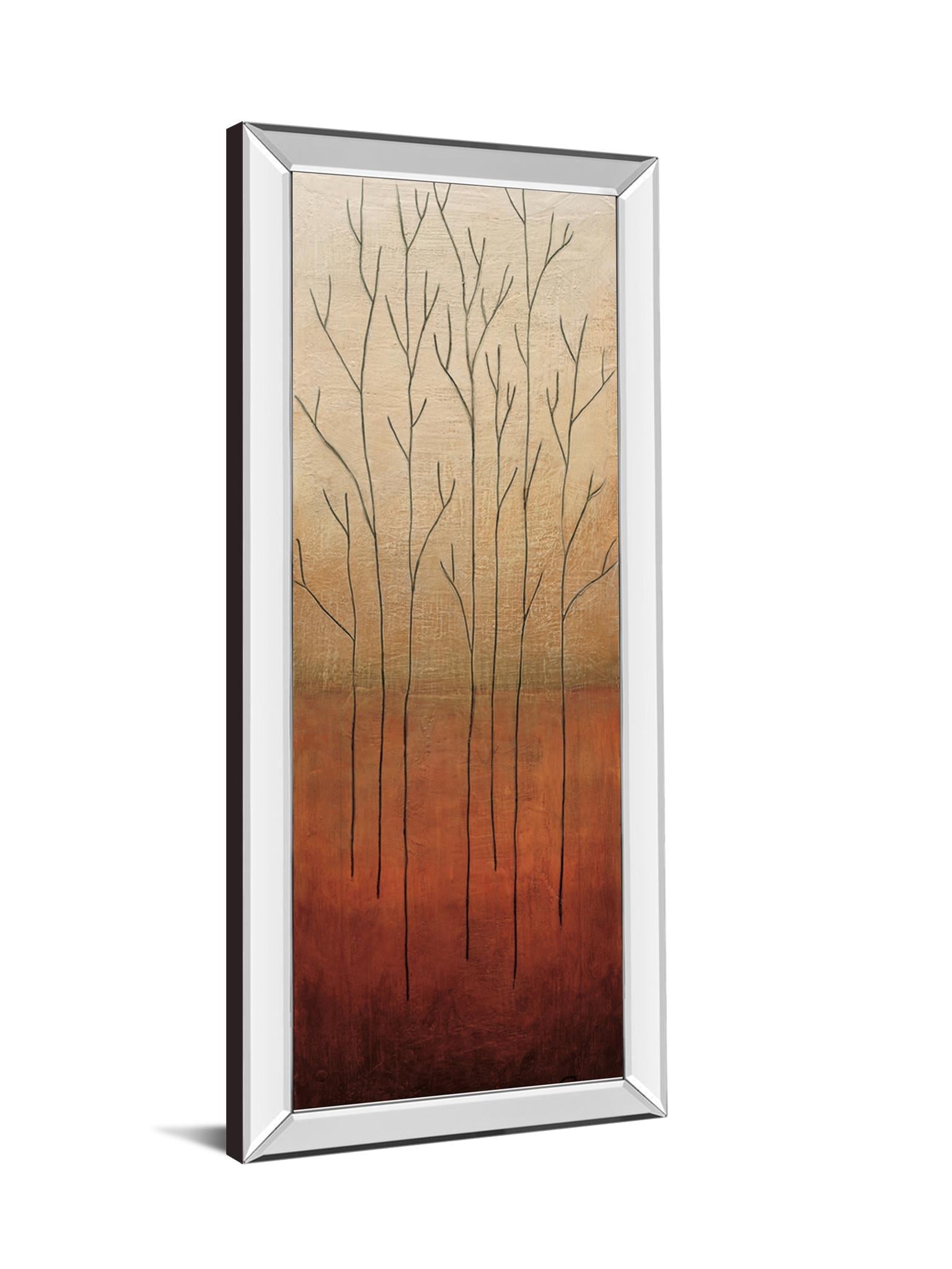 Branch Rouge Ii By Eve 18X42 Mirror Frame Print