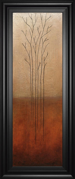 Branch Rouge I By Eve 18X42 Framed Print
