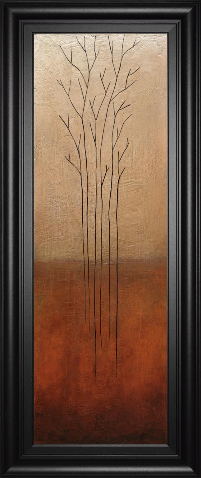 Branch Rouge I By Eve 18X42 Framed Print