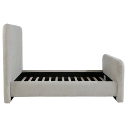 Wren Upholstered  Panel Bed Grey