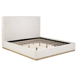 Knox Upholstered  Panel Bed Cream