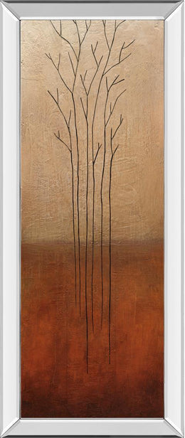 Branch Rouge I By Eve 18X42 Mirror Frame Print