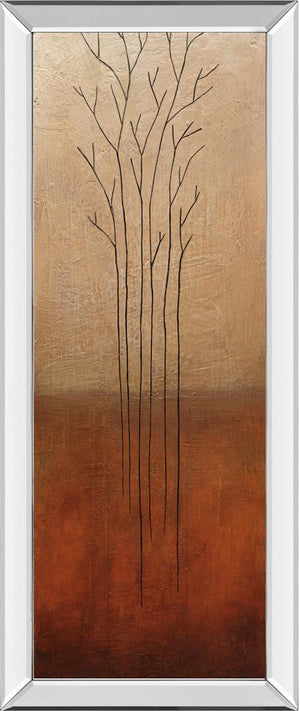Branch Rouge I By Eve 18X42 Mirror Frame Print
