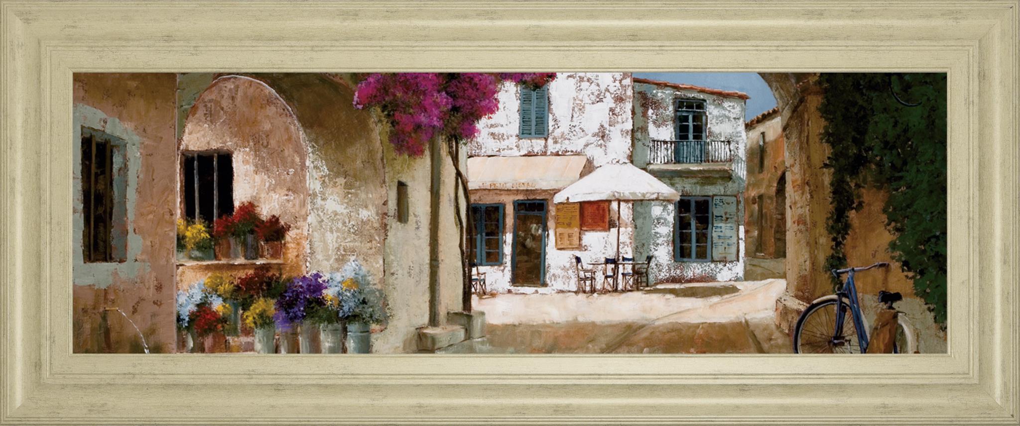 Picking Up Flowers By Archambault, G 18X42 Framed Print