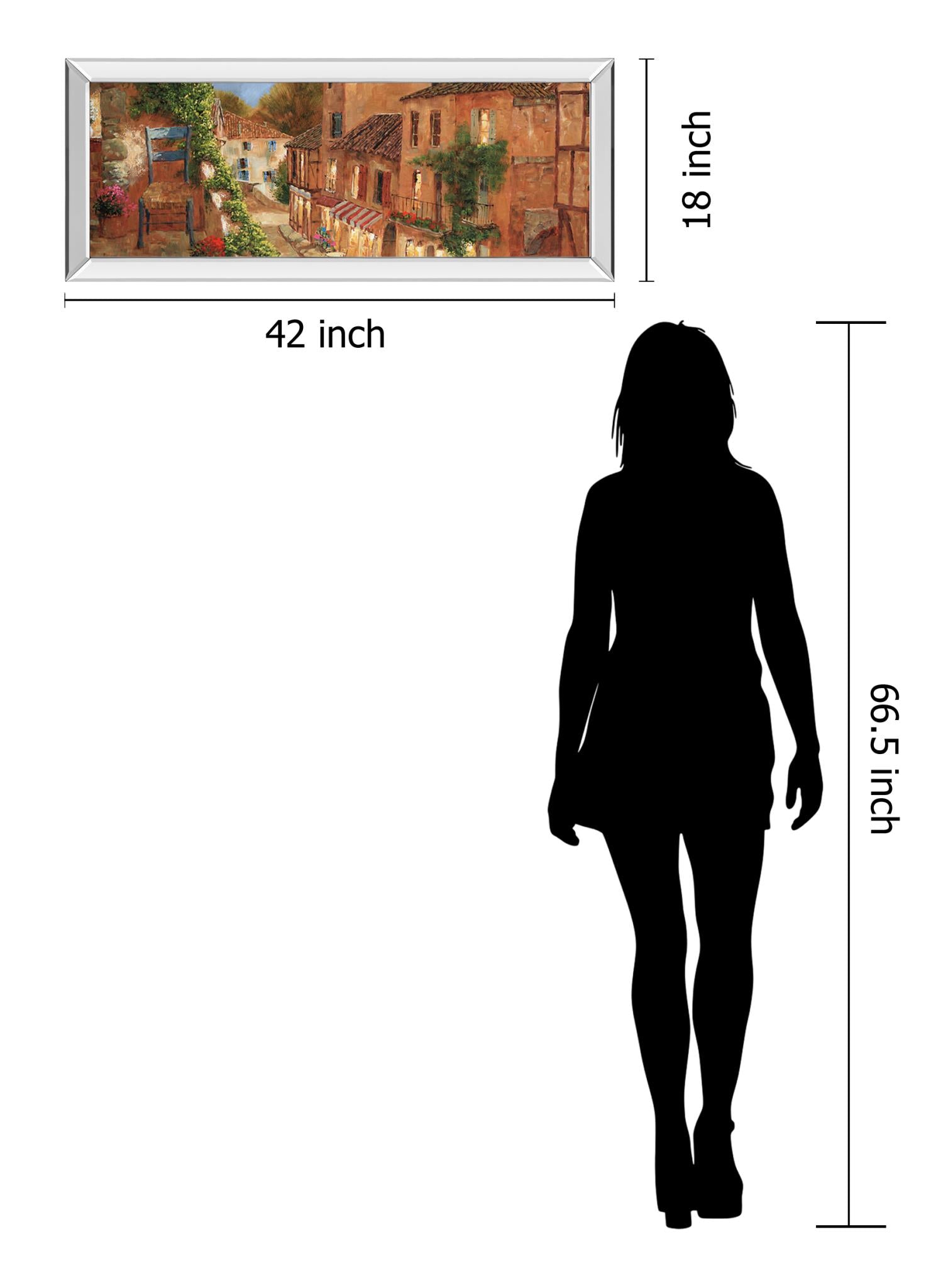 My Balcony By Archambault, G 18X42 Mirror Frame Print