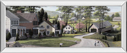 The Covered Bridge By Saunders, B. 18X42 Mirror Frame Print