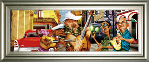 Habana'S Band By Perez, A. 18X42 Framed Print