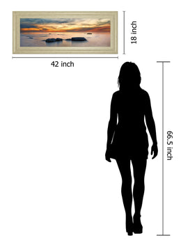 Bit Of Heaven By Daniel J. Bellyk 18X42 Framed Print
