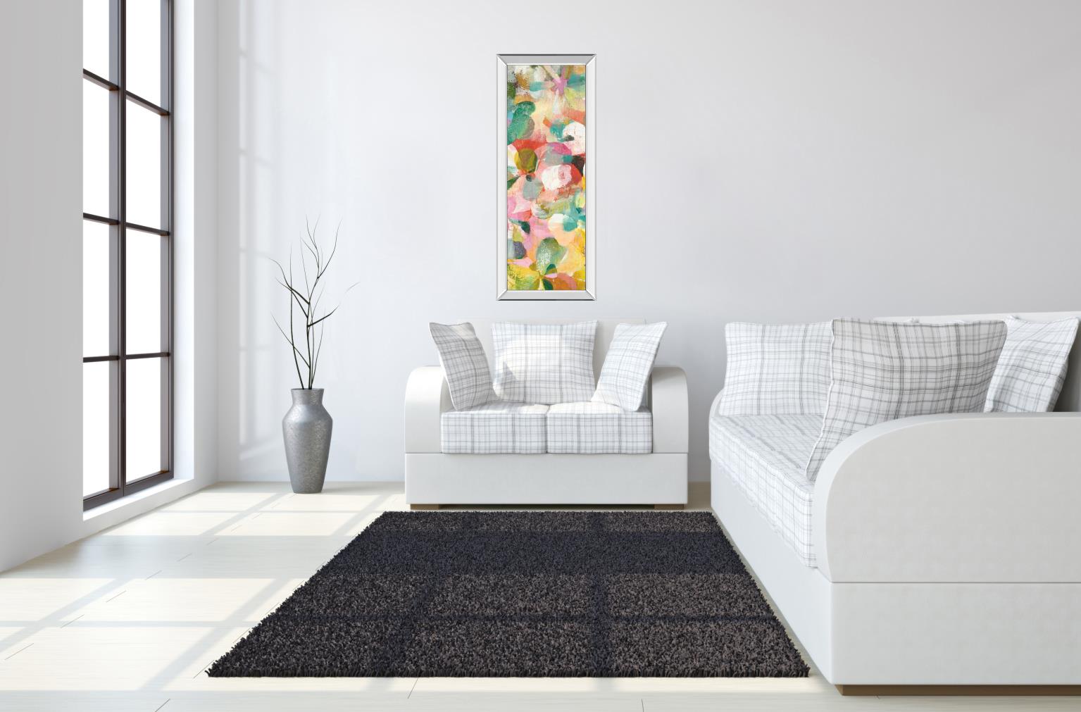 Happy Garden Ii By Danhui Nai 18X42 Mirror Frame Print