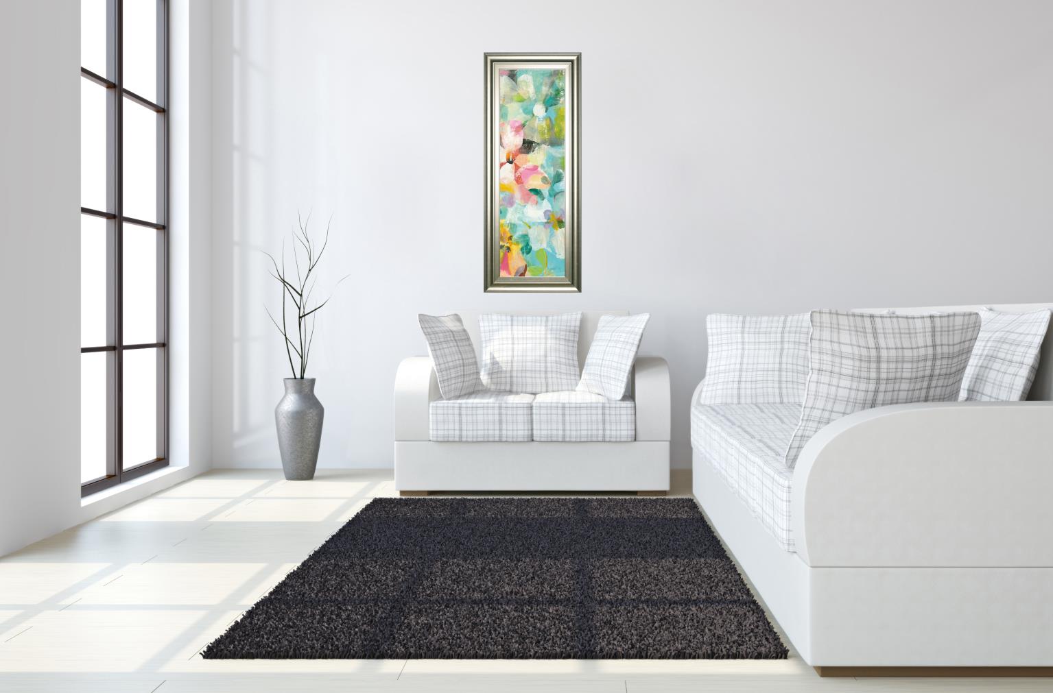 Happy Garden Iii By Danhui Nai 18X42 Framed Print
