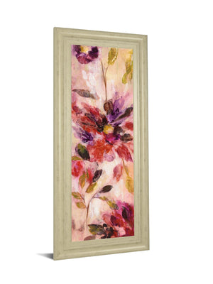 Exuberant Florals I By Silvia Vassileva 18X42 Framed Print