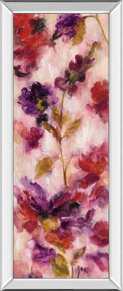 Exuberant Florals Iii By Silvia Vassileva 18X42 Mirror Frame Print