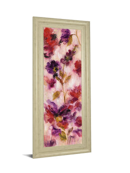 Exuberant Florals Iii By Silvia Vassileva 18X42 Framed Print