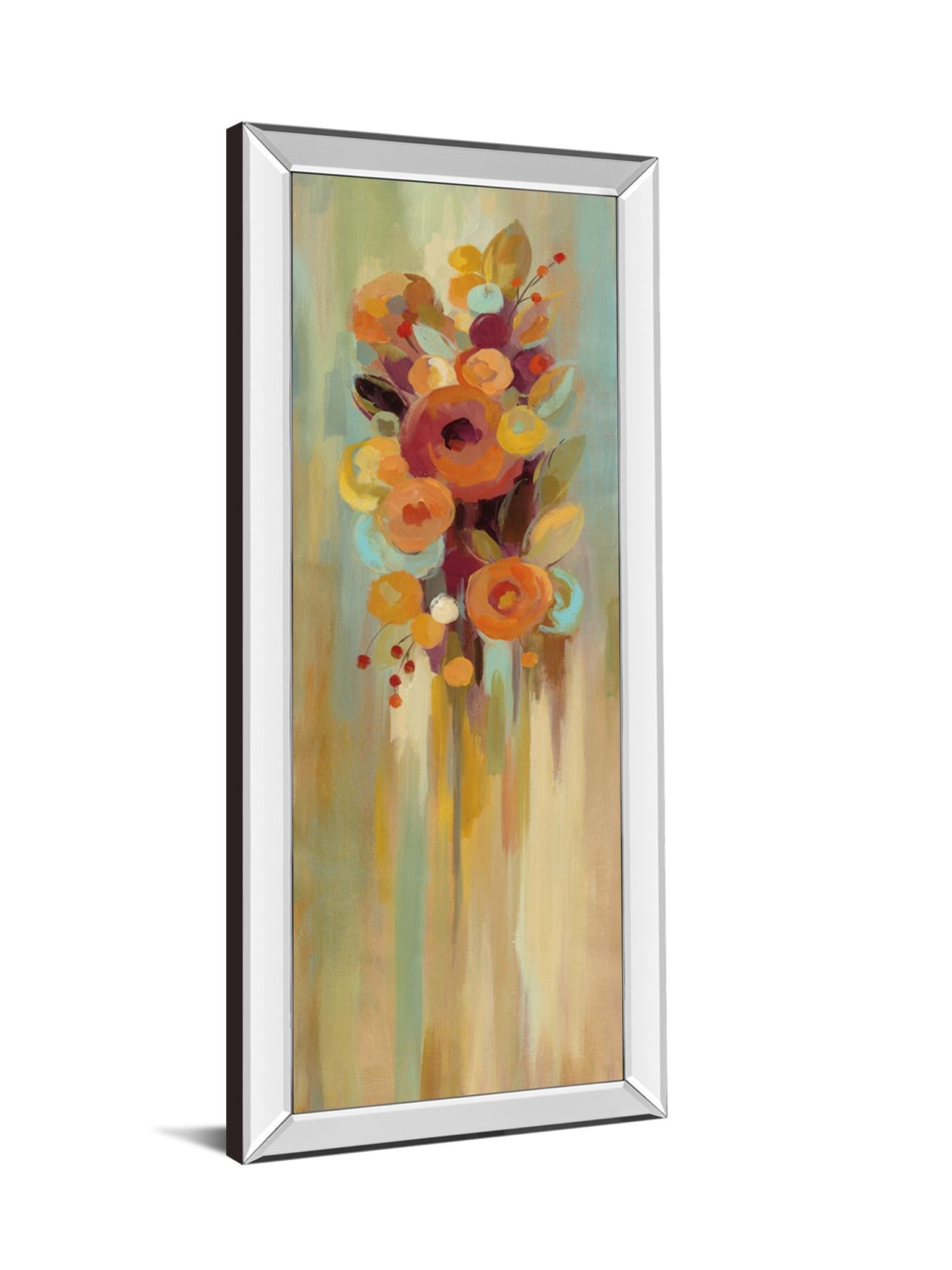 Tall Autumn Flowers I By Silvia Vassileva 18X42 Mirror Frame Print