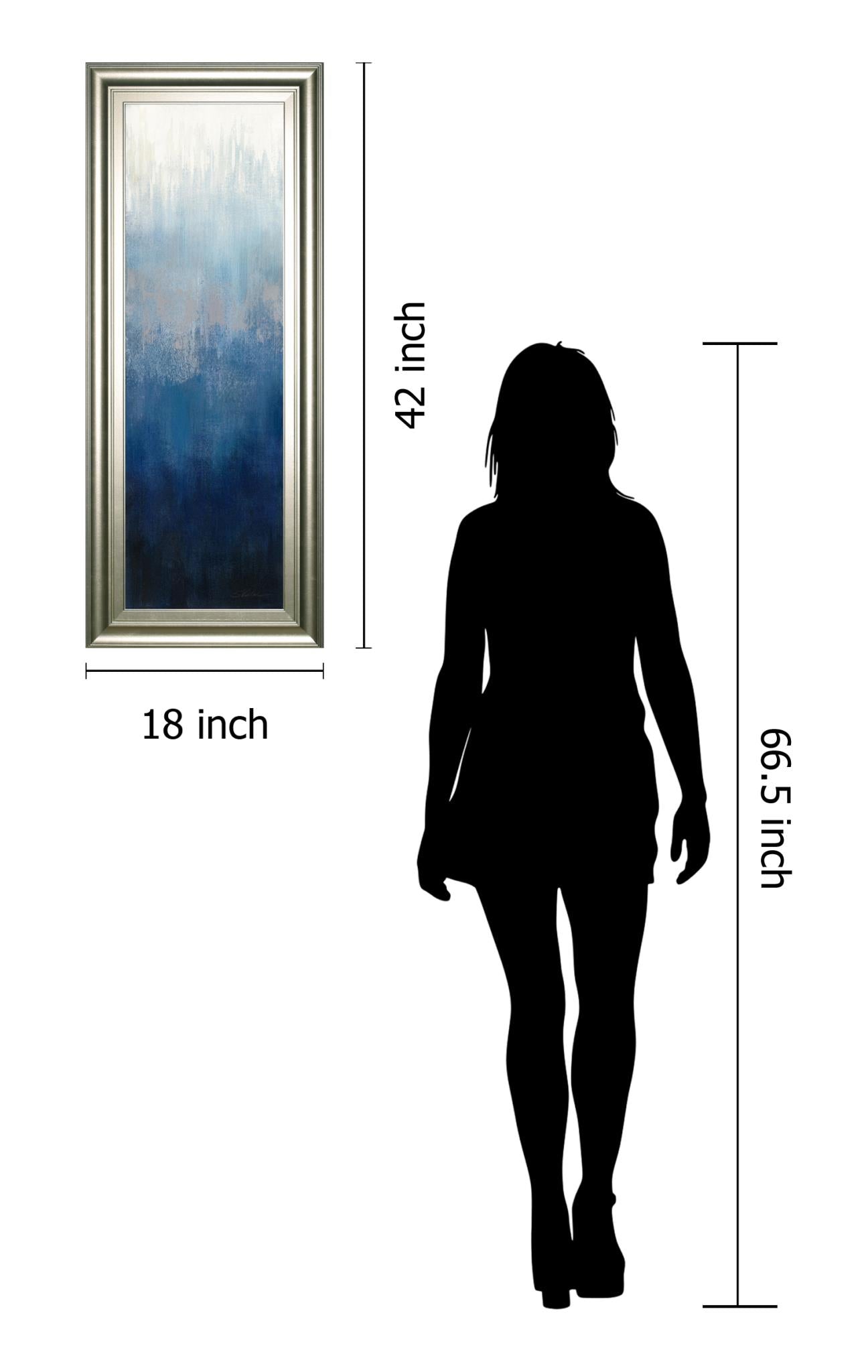 Silver Wave Ii By Silvia Vassileva 18X42 Framed Print