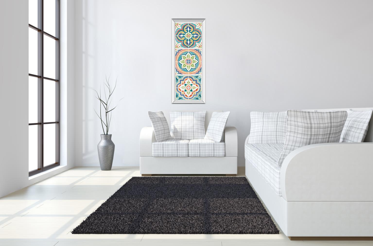 Colorful Journey Vii By Pela Studio 18X42 Mirror Frame Print