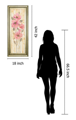 Beautiful Garden Tems I By Silvia Vassileva 18X42 Framed Print