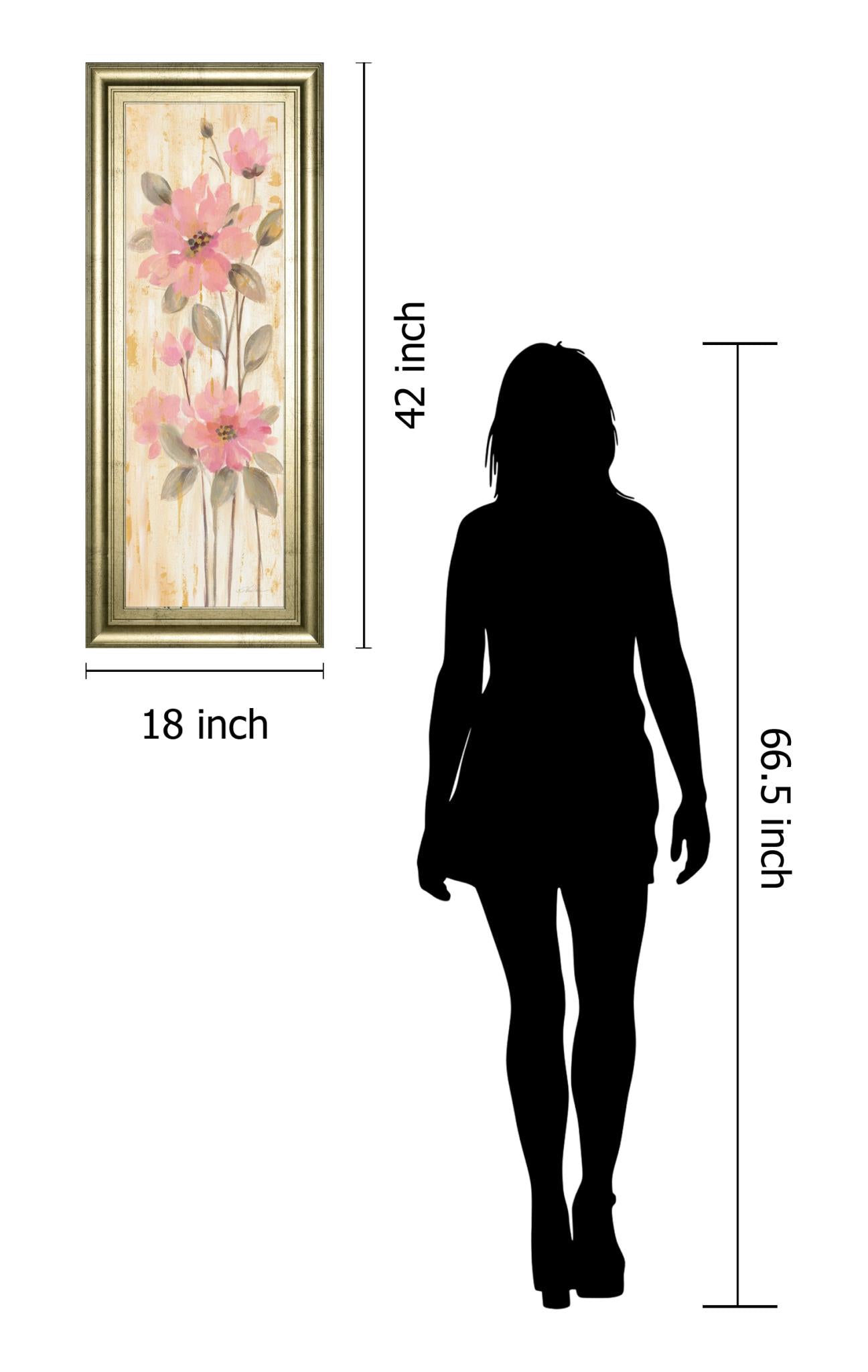 Beautiful Gareden Stems Ii By Silvia Vassileva 18X42 Framed Print