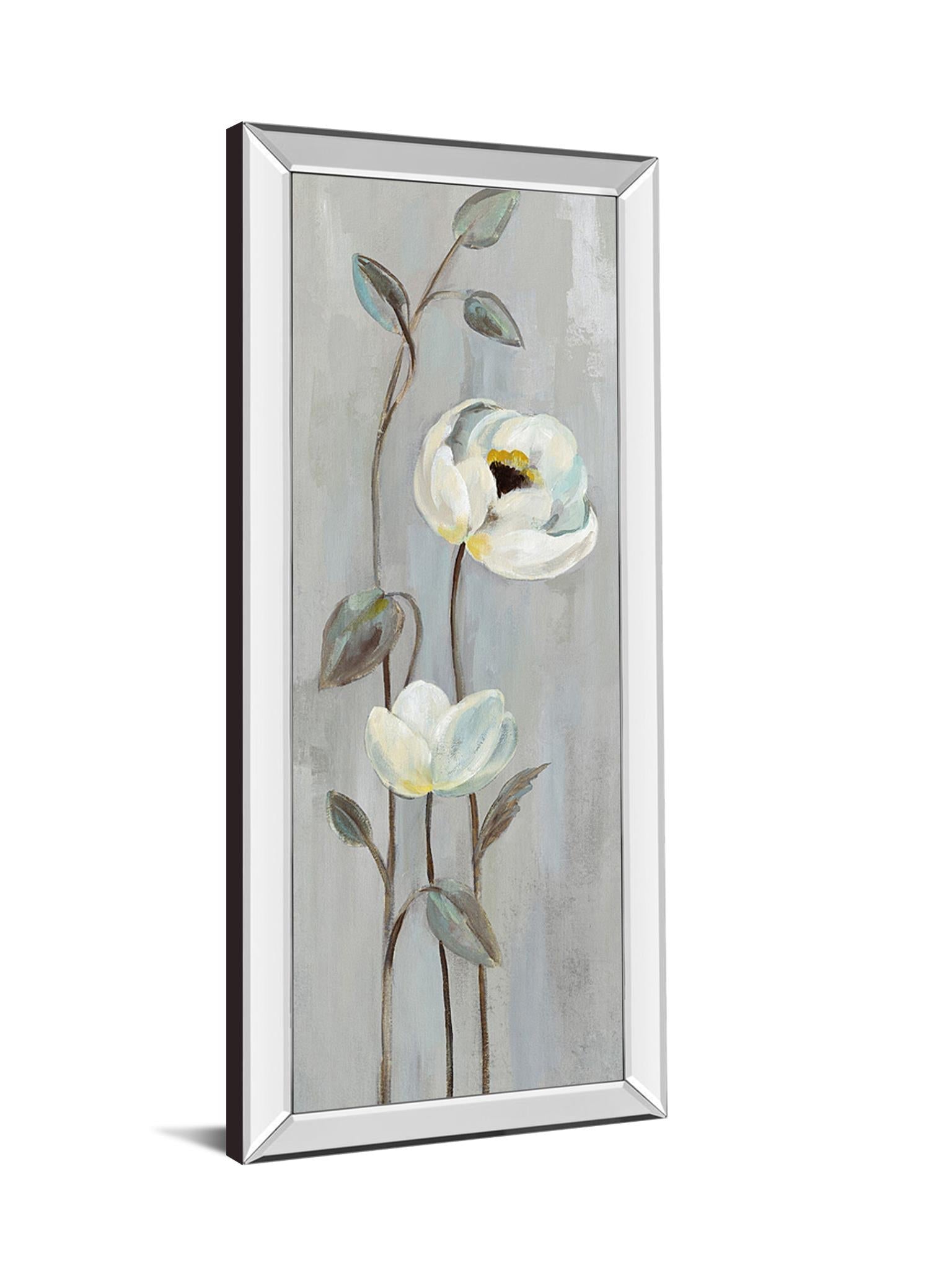 Neutral Branches I On Gray By Silvia Vassileva 18X42 Mirror Frame Print