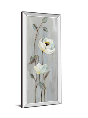 Neutral Branches I On Gray By Silvia Vassileva 18X42 Mirror Frame Print