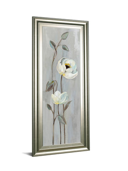 Neutral Branches I On Gray By Silvia Vassileva 18X42 Framed Print