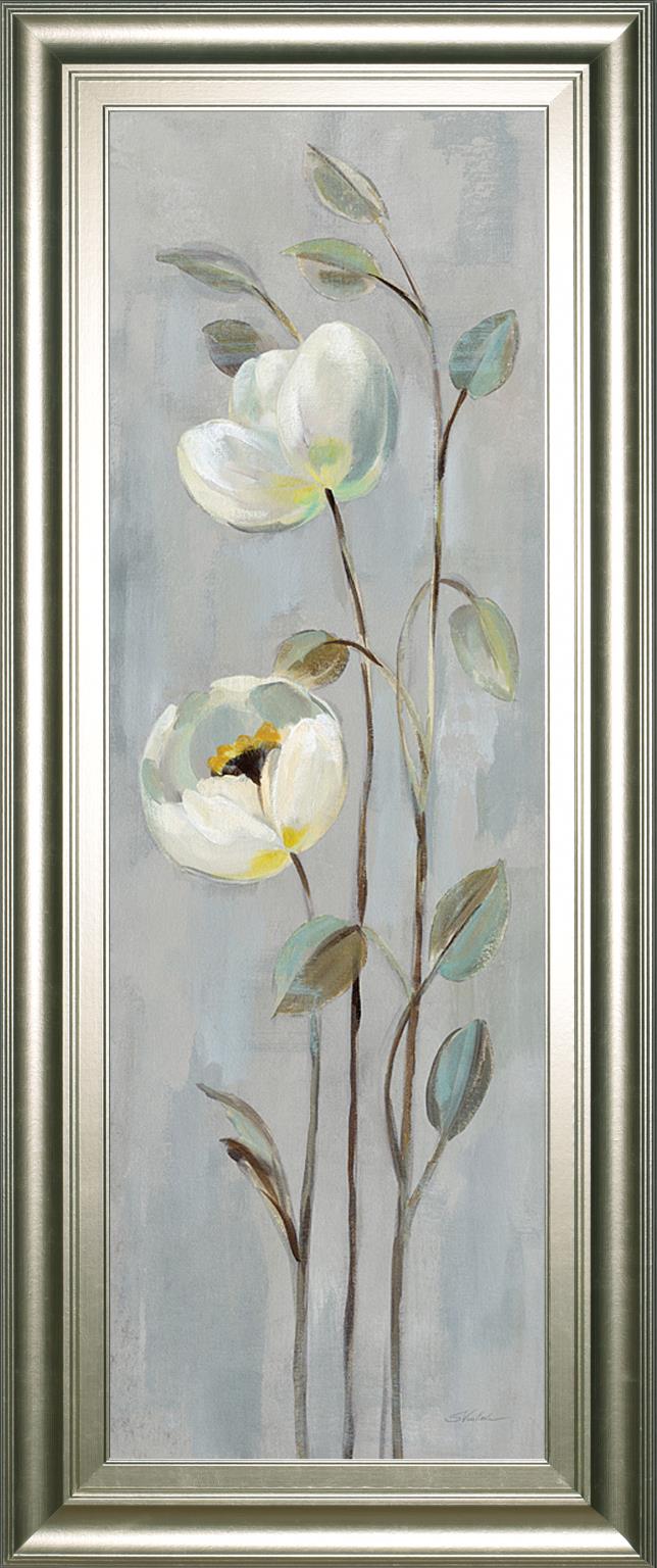 Neutral Branches Ii On Gray By Silvia Vassileva 18X42 Framed Print