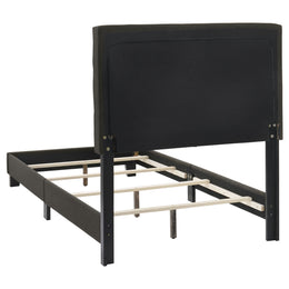 Mapes Upholstered  Panel Bed Charcoal