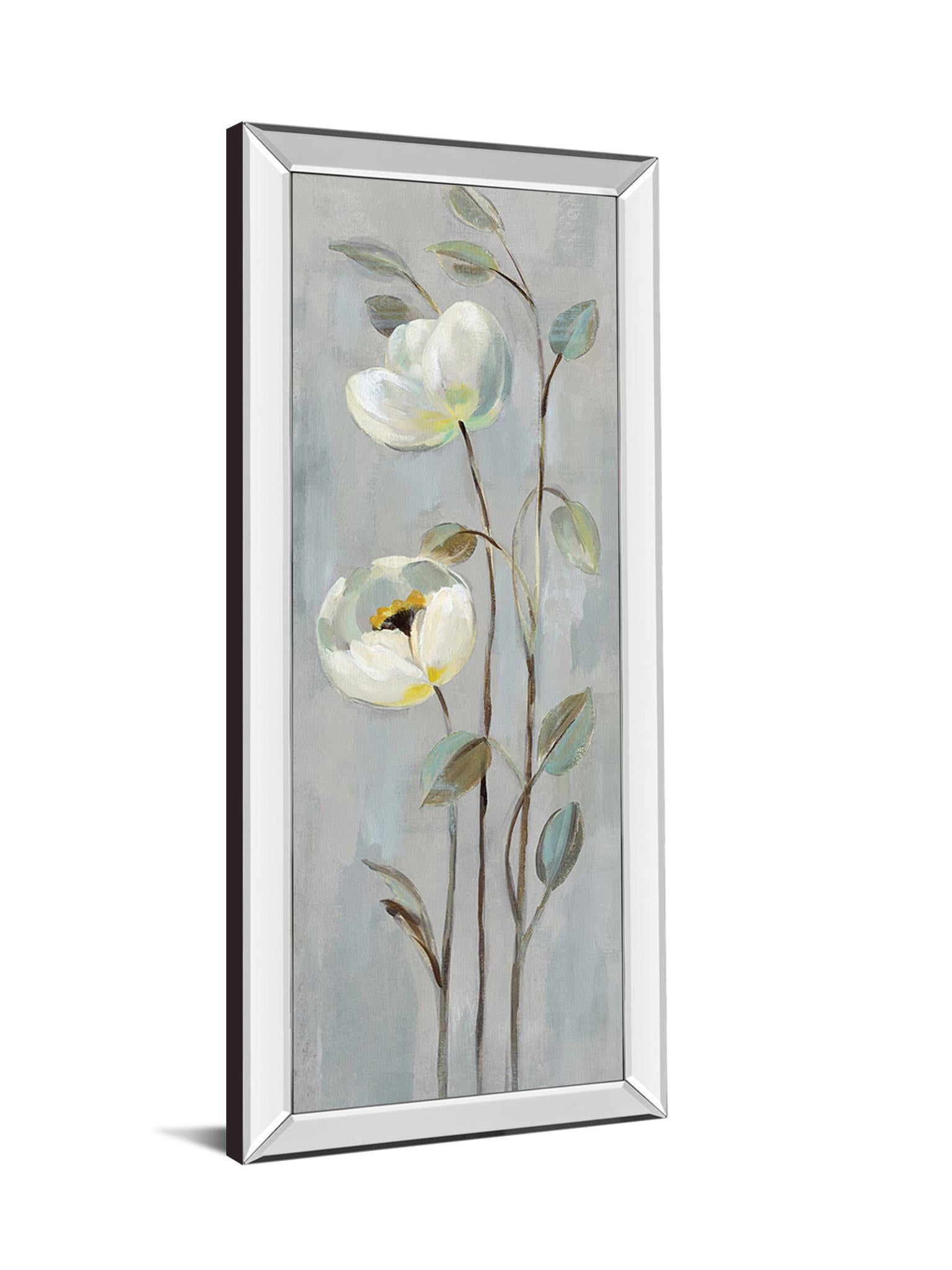 Neutral Branches Ii On Gray By Silvia Vassileva 18X42 Mirror Frame Print