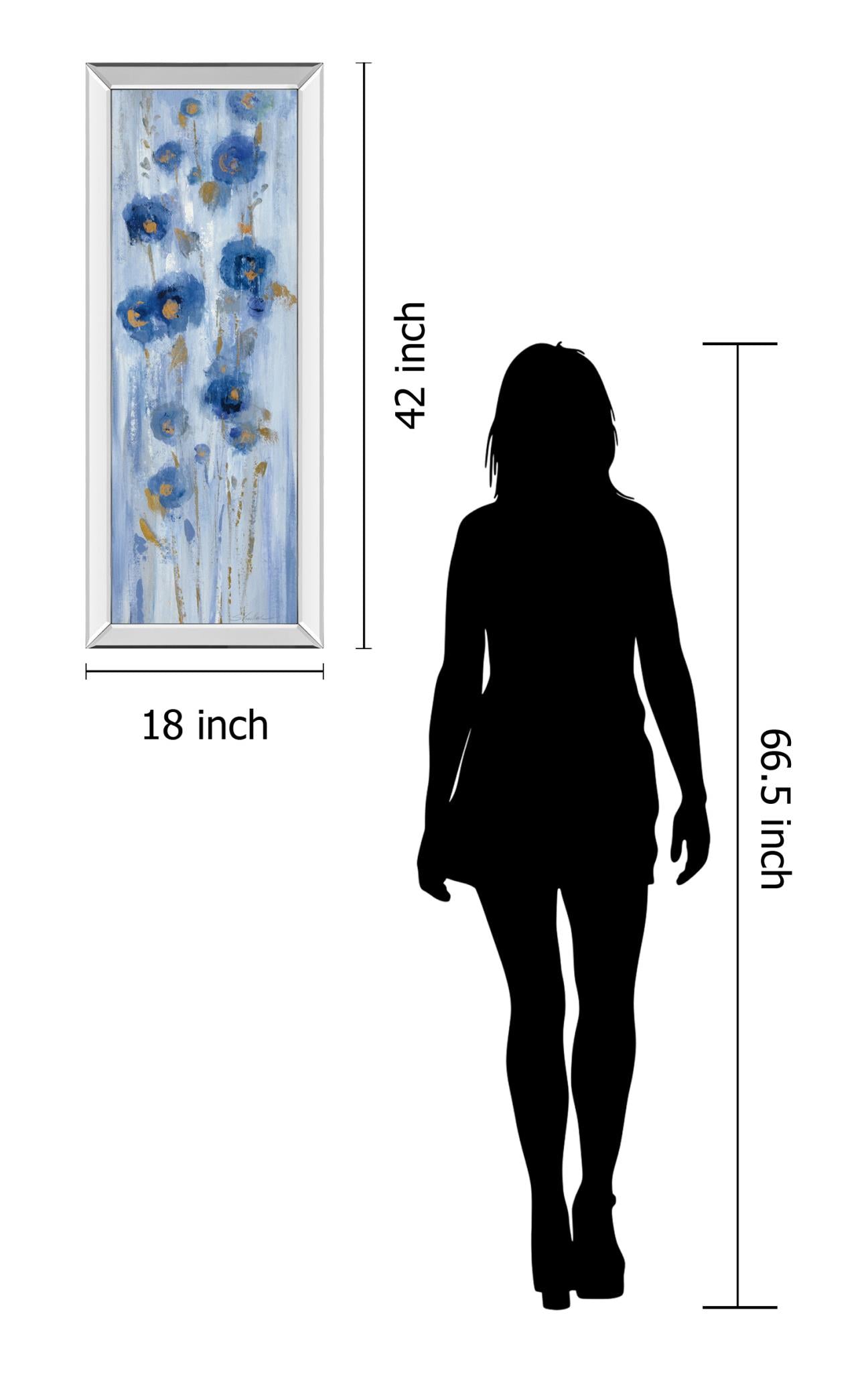 Seaside Flowers Ii By Silvia Vassileva 18X42 Mirror Frame Print