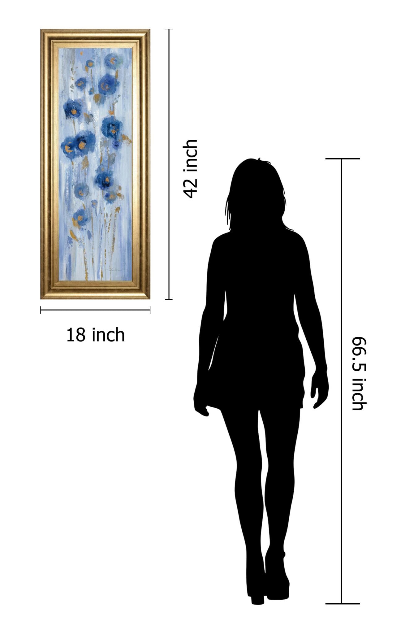 Seaside Flowers Ii By Silvia Vassileva 18X42 Framed Print