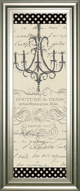 French Courture Panel Ii By Emily Adams 18X42 Framed Print