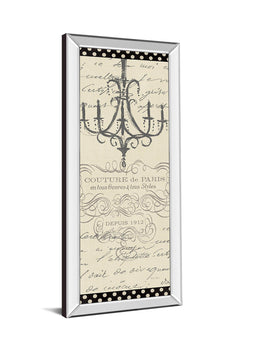 French Courture Panel Ii By Emily Adams 18X42 Mirror Frame Print