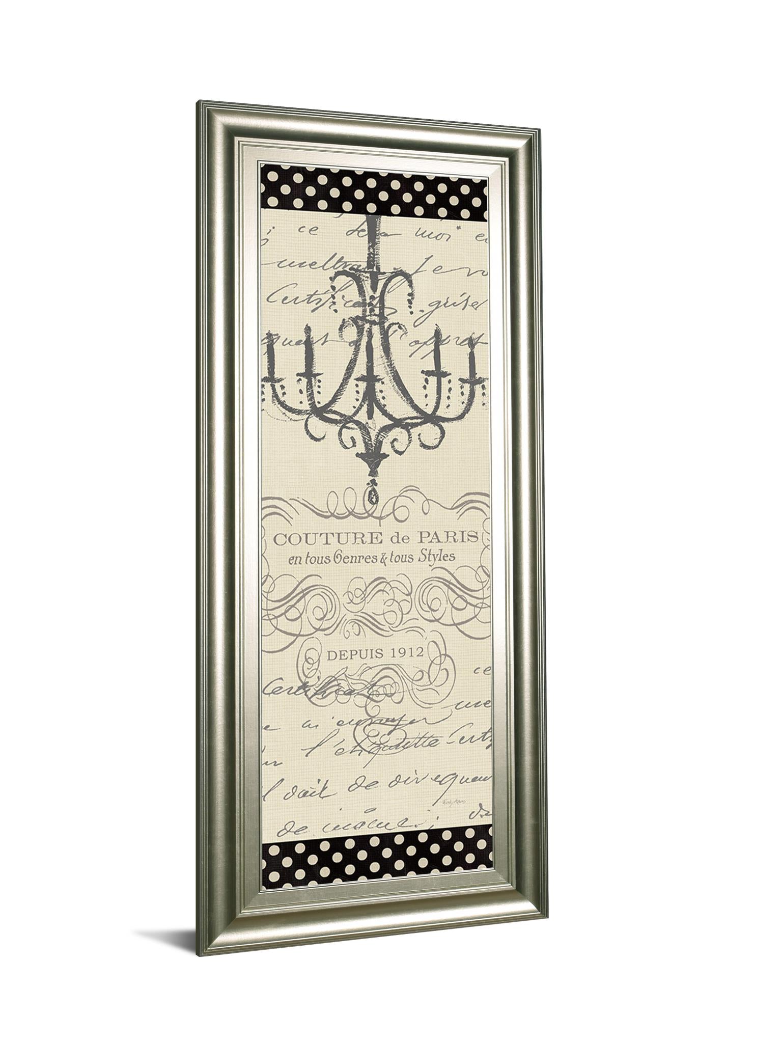 French Courture Panel Ii By Emily Adams 18X42 Framed Print