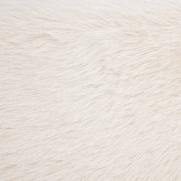 Rebecca Faux Fur Upholstered California King Bed Cream
