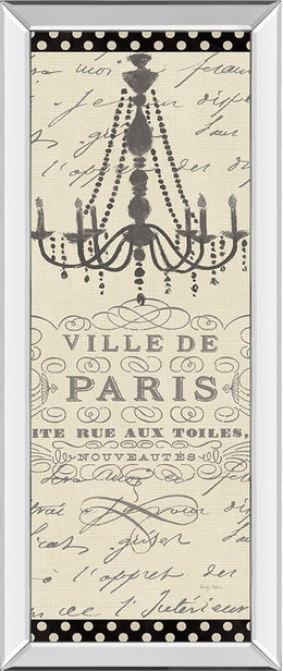 French Couture Panel I By Emily Adams 18X42 Mirror Frame Print