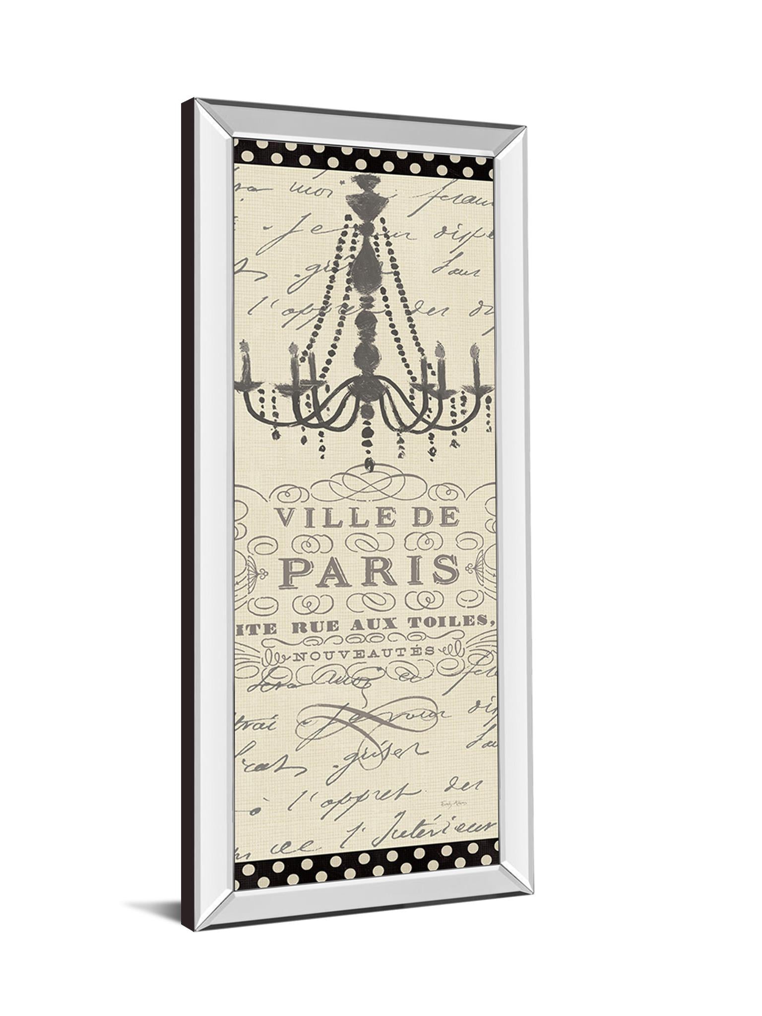 French Couture Panel I By Emily Adams 18X42 Mirror Frame Print