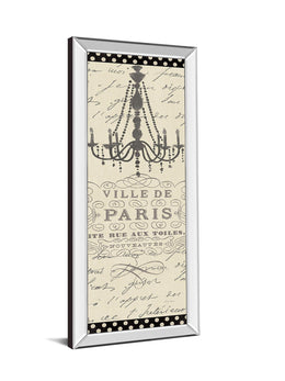 French Couture Panel I By Emily Adams 18X42 Mirror Frame Print
