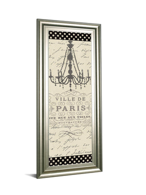 French Couture Panel I By Emily Adams 18X42 Framed Print