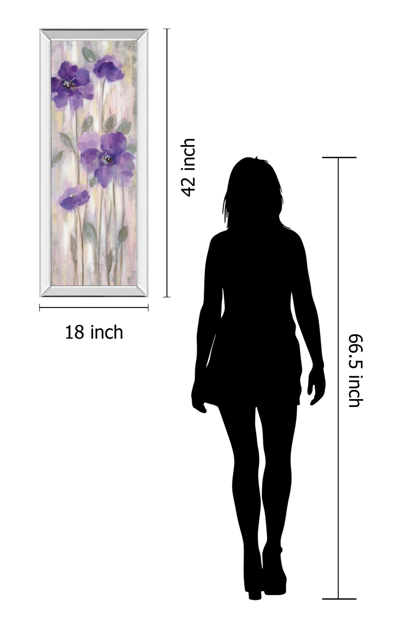 Spring Floral I By Silvia Vassileva 18X42 Mirror Frame Print