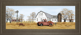 Autumn On The Farm By Billy Jacobs 18X42 Framed Print