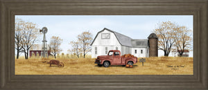 Autumn On The Farm By Billy Jacobs 18X42 Framed Print